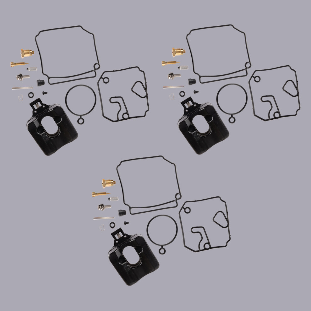 3 Sets Outboard Carburetor Repair Rebuild Kit Fit For Yamaha 2-Stroke 40Hp 50Hp 1989-2002 2003 2004 2005 2006 6H4-W0093-03-00 6935161484939
