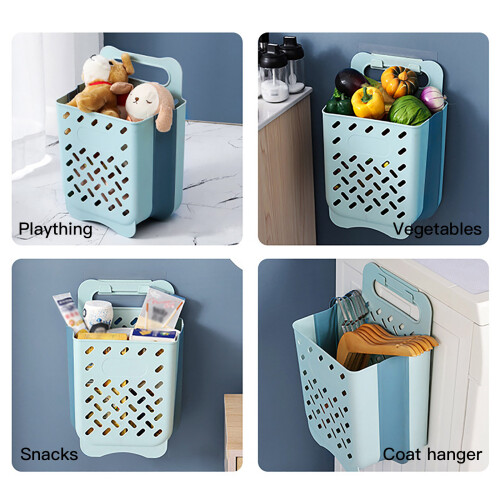 Multiple Usage Collapsible Laundry Basket, Moisture-Resistant Easy to Use for Laundry Dorm Room, Space-Saving Foldable Design with Quality Material, V 2