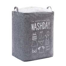 Portable Storage Basket Waterproof PE Coated Bin Foldable Laundry Hamper Large Capacity Collapsible Laundry Hamper Durable Nonwoven Fabric For Home An