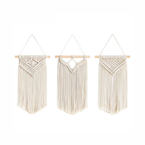 Κρεμαστό τοίχου Boho Macrame για κάθε χώρο, μοναδικός σχεδιασμός, φυσικό υλικό, 1