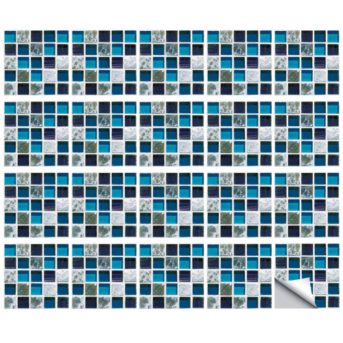 Αυτοκόλλητα πλακάκια backsplash, οικολογικό υλικό για κουζίνα και μπάνιο, αφαιρούμενη
