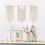 Κρεμαστό τοίχου Boho Macrame για κάθε χώρο, μοναδικός σχεδιασμός, φυσικό υλικό, 4