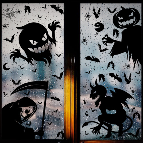 Sturdy Durable Reusable Templates, Halloween Theme Drawing For Multiple Function Projects, Easy To Use Clean And Long Lasting Adhesion For Wood 2
