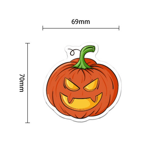 Αδιάβροχα αυτοκόλλητα βινυλίου για το Halloween, μη επαναλαμβανόμενα σχέδια, εύκολα 1