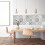 Floor Painting Stencils Kit, Large Tile Stencils for Retro Gray Decorative Wall Drawing Patterns Easy Installation Smooth Surface 4