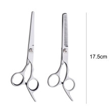Uitdunschaar van 15 cm met ergonomisch ontwerp, vlijmscherpe messen voor professionele haarstyling, roestvrij 440C roestvrijstalen constructie (2+2