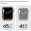 Apple Watch Series7 Συμβατό με προστατευτικό γυαλί 360, αδιάβροχη θήκη με εξαιρετικά λεπτό 1