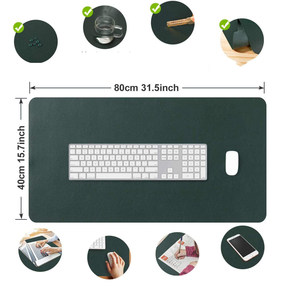 Leather Desk Mat, Protective Cover With Scratch Protection, Cost-Effective For Multiple Uses Including Conference Pad, Computer Desk, Child's Desk, 9128293863018
