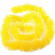 Boa festif et duveteux, plumes de marabout pour loisirs créatifs, 6 pièces de franges dorées avec pointes givrées, guirlande décorative légère