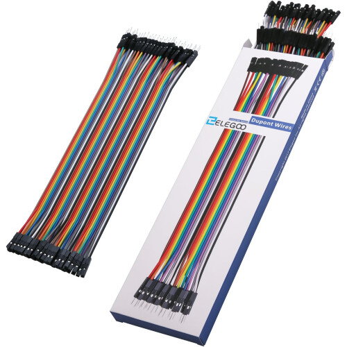 Fils de connexion à code couleur, câbles de connexion réutilisables pour plaques d'essai, avec 36 accessoires divers. 1