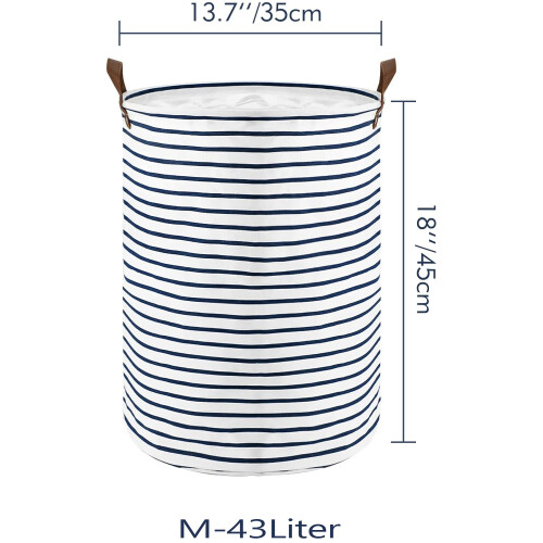 Strong Handles Laundry Hamper, Thick Polyester Material Ensures Longevity, Collapsible Design for Convenient Storage, Waterproof Coating Protects 1