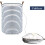 Strong Handles Laundry Hamper, Thick Polyester Material Ensures Longevity, Collapsible Design for Convenient Storage, Waterproof Coating Protects 4