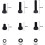 Hex Socket Head Caps, M3 Metric Thread Screws Kit With Anti-Rust Surface For Diy Projects, High-Quality Carbon Steel Alloy, Includes Hex Nuts, Flat 2