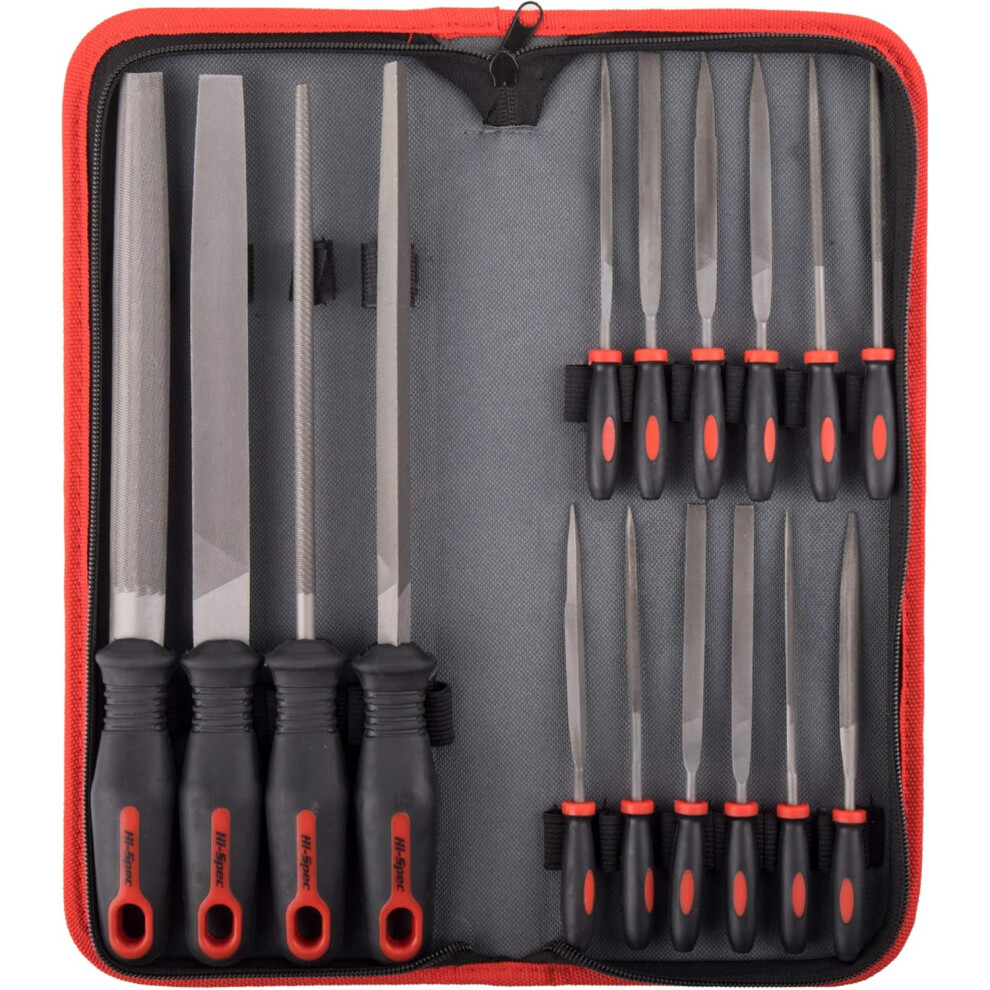 Compact File Kit, T12 Carbon Tool Steel Files For Metal, Wood, Plastic, With Portable Case And Upgraded Ergonomic Handles 9128293890861