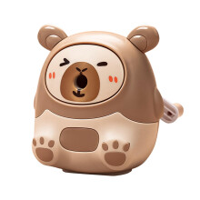 Pencil sharpener for kids Portable manual sharpener for colored pencils dark brown