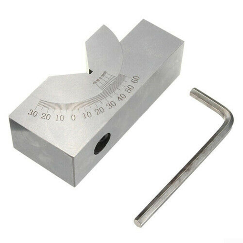 Kp25 Tool For Precision Workpiece Setup, 60 Degree Adjustable V Block, Model Kp25, Precision Machining Jig 9189345187988