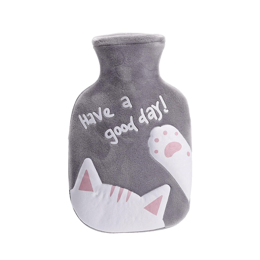 Hot Water Bottle with Soft Velvet Cover for Menstrual Cramps and Pain Relief