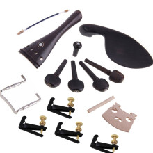 Violin accessories ebony 4/4 violin accessories pegs tailpiece tail cord chinrest finetuning soundpost