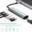 Διανομέας USB C με προσαρμογέα HDMI 4K, σύνδεση Ethernet και 4 θύρες USB 3.0 υψηλής ταχύτητας, 6