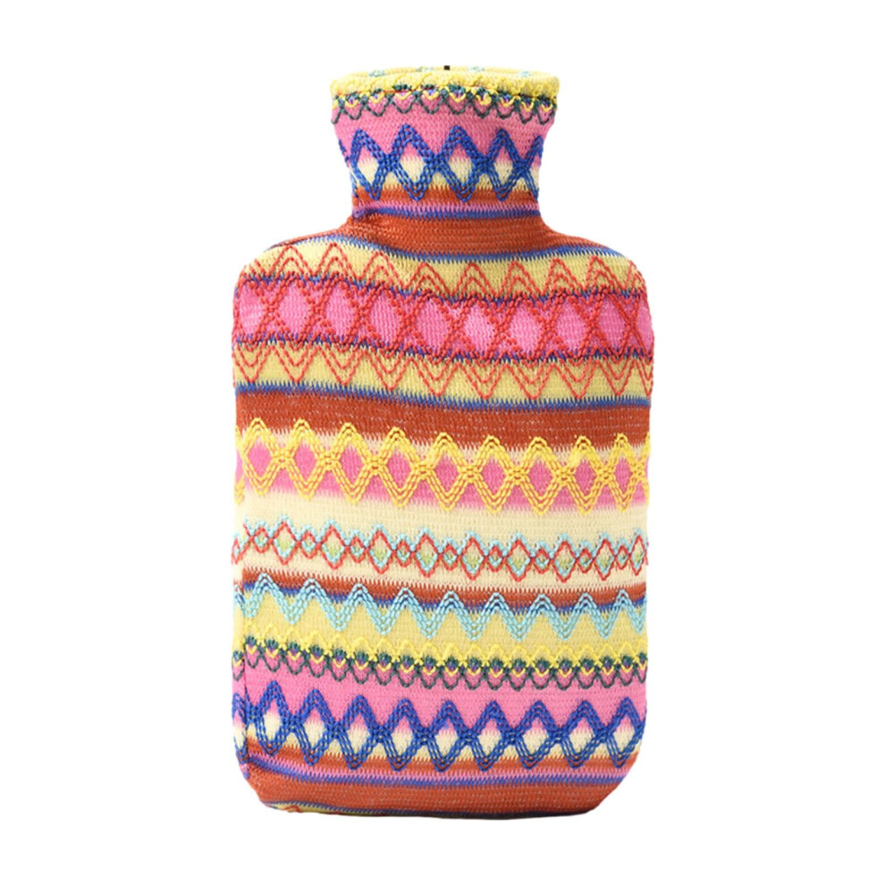 Large Capacity 2L Hot Water Bottle with Knitted Cover, LeakProof and LongLasting Heat Storage
