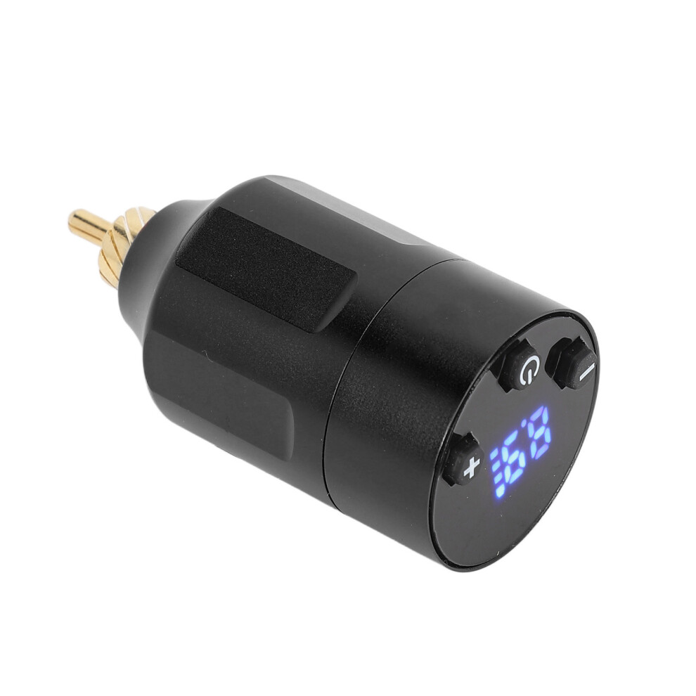 Black Tattoo Power Supply 1300Mah Wireless Rechargeable Rca Connector