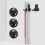 Wall Mounted Barbell Storage Rack, Double Vertical Barbell Holder, Hanging Barbell Rack, Easy Install 2