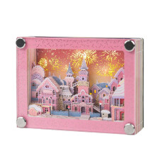 Fairy Tale Town, 3D notepad, handtorn, paper sculpture, artwork, exquisite, creative