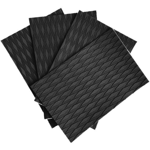 EVA Surfboard Traction Pad Set Tail Pad Easy To Shape 4Piece Bundle Black Board Compatible 2