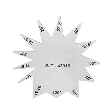 Angles Gauge Angle Finder Measuring Tool Stainless Steel For Metalworking Screw Thread Gauge Portable Furniture Making