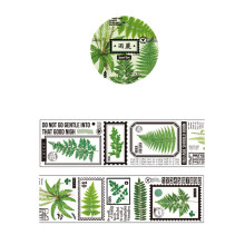 Fournitures de scrapbooking comprenant un rouleau d'autocollants à motifs végétaux rétro, des autocollants transparents pour le journaling et les