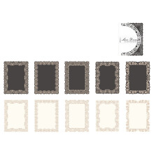 Wandaufkleberrahmen, hellbeige, A4-Format, dekoratives Zertifikatsblatt im Vintage-Pergamentstil, selbstklebendes Bastelpapier zum Einrahmen von