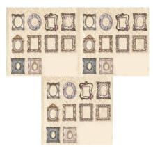 Decorative Cutout Frame for DIY Crafts Art Collection Series, DIY Holiday Decorations Vintage Frame Cutout Design for Journal Crafts and Scrapbook