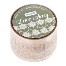 Lace PET Tape Decorative Adhesive Tape for Scrapbook Diary Album