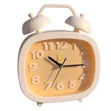 Vintage Look Alarm Clock Battery Operated Small Alarm Clock Loud Alarm Clock For Heavy Sleepers Super Silent Non Ticking Durable Construction Easy To