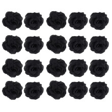 20 Stuks Zwart Rose Kunstzijde Bloem Feest Bruiloft Huis Kantoor Tuin Decor DIY
