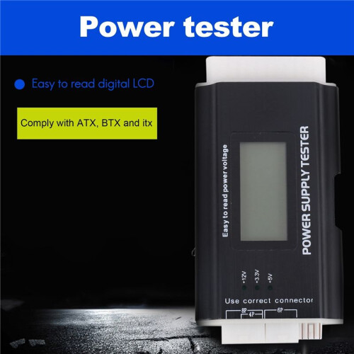ATX, BTX, ITX Power Supply Tester With LCD Display 2