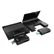 7 In1 Multifunctional Card Reader Storage Box USB2.0 TF Card Memory Card Case Micro-Type C Adapter Card Storage Box B