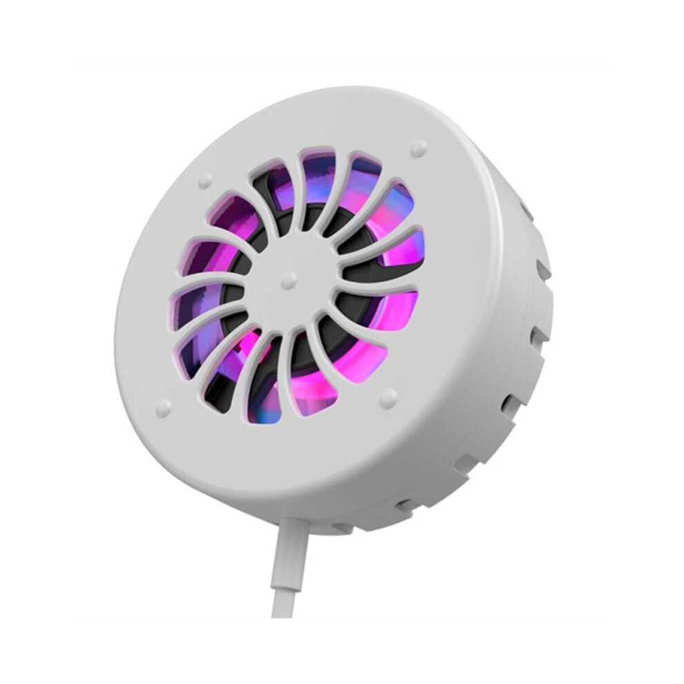 Mobile Phone Magnetic Wireless Charger Cooling Fan Cooler Radiator For Smartphones Wireless Charger Fan White 4711242185559