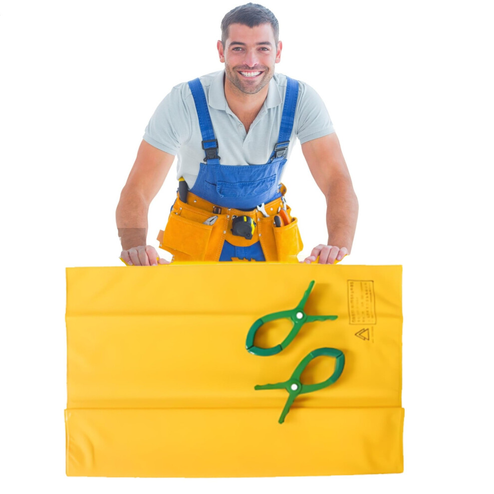 Voltage Insulating Blanket For Electricians With Durable Grip Clamps, Fireproof Waterproof 0.4Kv 60X80cm 9189345188831