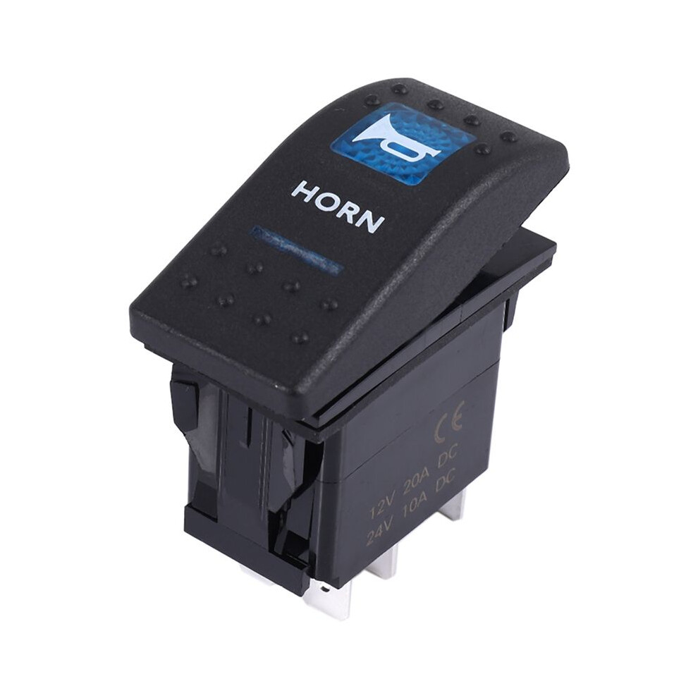 Horn Pattern Led 12V/20A 24V/10A 5-Pin Rocker Toggle Car Boat Light 6031910137207