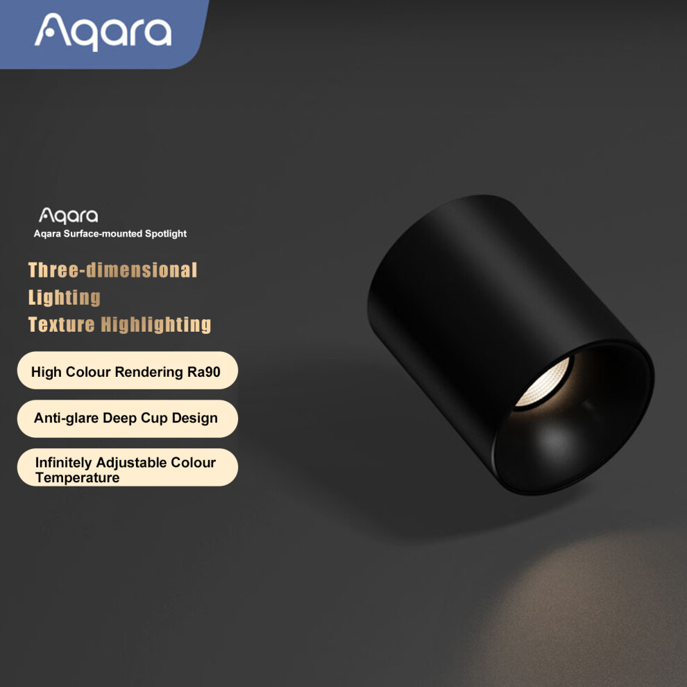 Aqara Surface Spotlight With Ra90 Cri 2700K-6000K Smart Dimming Feature 3231368950721