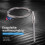 Steel Temperature Probe Pt100 RTD Sensor Cable 2M 98 mm 3 Wires -50 ~ 400 Celsius 5