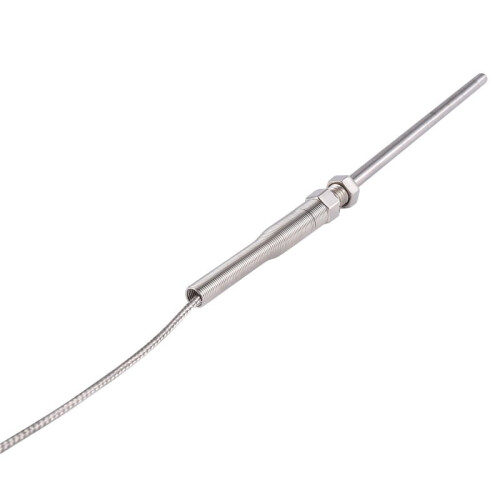 Steel Temperature Probe Pt100 RTD Sensor Cable 2M 98 mm 3 Wires -50 ~ 400 Celsius 1