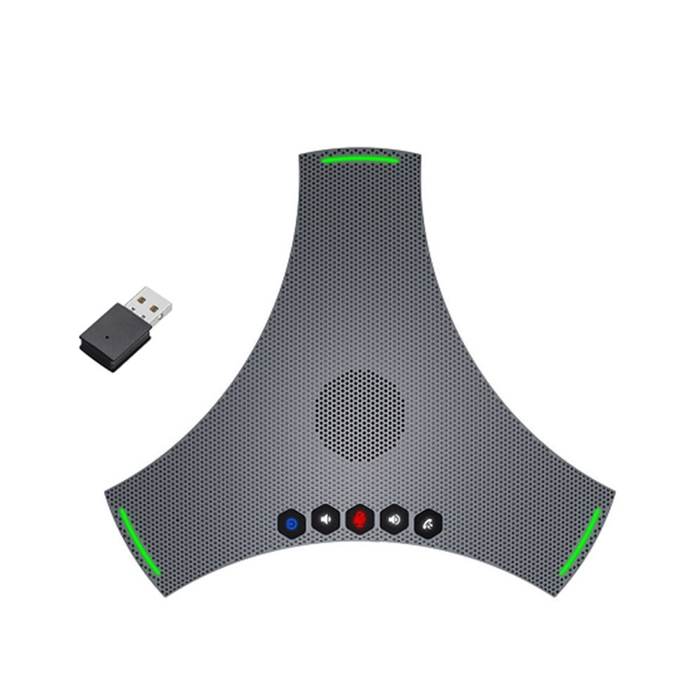 Omni-Directional Microphone Portable Conference Speaker -5M Pickup Radius Wireless Cascade Microphone 6033209317895