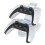 Fast Charging Station for PS5 Wireless Controller Gamepad Type-C LED Charger Dock Stand Base for  5 7