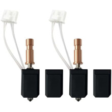 2x0.4MM Ceramic Hotend for Kobra S1 Combo Hot End Kit Print Block Hardened Steel Nozzle with Extra 2 Silicone Case