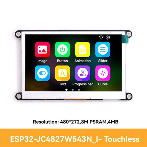 ESP32S3 4,3-Inch IPS-Display-Ontwikkelingsbordmodule 480x272 LCD 8M PSRAM 4M FLASH WiFi  voor LVGL-Programmering 2