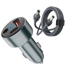 3-in-1 Car Charger for Starlink with 5521 USB-C QC 3.0 Multi-Port Fast Charging Adapter with 2M 16AWG Cable