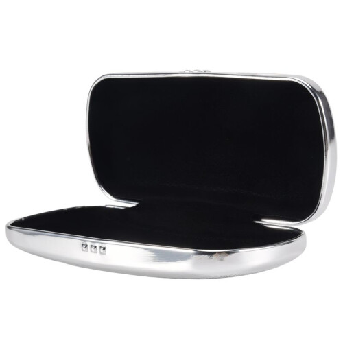 Glasses Case, Aluminum Hard Shell Eyeglasses Case Striped Spectacles Box 1