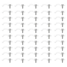 100pcs LED Strip Mounting Clips for LED Light Strips for 10mm Wide Waterproof Strip Lights